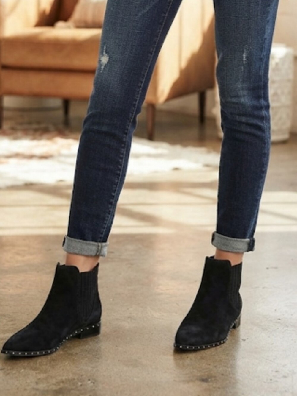 Rebecca Minkoff Women Ankle Leather The Pointed Toe boots shoes sz 6.5M